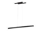 Trio Leuchten LED Pendelleuchte Belfast 375510432, Metall Schwarz matt, inkl. 44 Watt LED, Switch...