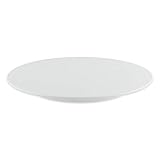thermohauser Tortenplatte aus Melamin weiß, rund, Durchmesser 32,0x2,5 cm, mit feststehendem Fuß,...