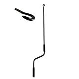 TENDAGGIMANIA Markisenkurbel Farbe SCHWARZ - Größe 180 cm - Markisenkurbel mit Haken Universal aus...