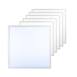 LUXULA 6x LED Panel 62x62cm Rasterleuchte - 36W 3600lm - 6000K Kaltweiß - flimmerfrei - mit...