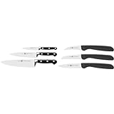 ZWILLING Professional S Messer-Set, 3-teilig & Twin Grip Gemüsemesser-Set, 3-teilig, (Schälmesser...
