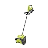 RYOBI 18 V ONE+ Akku-Schneebürste / Schneefräse RY18ST25A-0 (25cm Räumbreite, 6m Wurfweite, ohne...