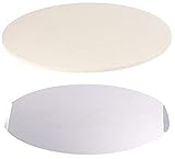 Cucina di Modena Backofen-Pizzastein: Runder Pizzastein mit Aluminium-Servierblech, Ø 33 cm (Pizza...