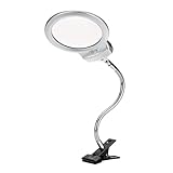 VILLCASE LED Lupenlampe Mit Clip Und Flexiblem Schwanenhals Leselampe Für Zuhause Und Büro...