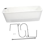 Toyvian Rechteckiger Blumenkasten mit Halterung Wetterfester Pflanzkübel für Balkon und Terrasse...