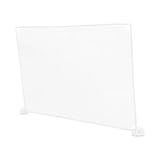 WOONEKY Transparente Schreibtisch Trennwand mit Teilbarer Spuckschutz und Befestigungen Leichter...