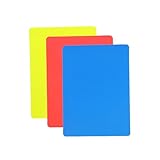 Kartons rot und gelb für Fußball – 3 Stück Schiedsrichterwerkzeug mit hoher Sichtbarkeit –...