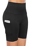 COTOP Laufhose Kurz Damen, Tights Sporthose Kurze mit Tasche, High Waist Leggings Shorts Sommer,...