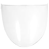 TOYANDONA Austauschbares Transparentes Motorradhelm Visier aus Bruchfestem Material Winddichter...