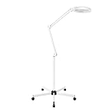 8-fache Vergrößerung LED-Lupenleuchte Lupenleuchte Kaltlicht-Kosmetiklupenleuchte mit Stativ,...