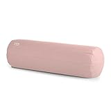 basaho Yoga Bolster Yogarolle | Bio-Baumwolle (OCS-Zertifiziert) | Buchweizenschalen | Abnehmbarer...