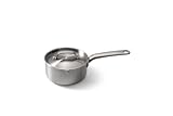 SKOTTSBERG Edelstahl‑Stielpfanne mit Deckel - Ø 16 cm - 1,5 L – PFAS‑frei,...
