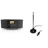 Hama DAB Radio Internetradio mit CD Player & DAB+ DIR3510SCBTX & Oehlbach Radio Rod DAB+ Antenne |...