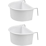 Vogelfutterschale, D-Form, Kunststoff, Vogelkäfig, Futternäpfe mit Haken, zum Aufhängen, für...