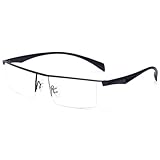 HQMGLASSES Halbrahmen-Lesebrille Blaues Licht Blockierend Für Männer Und Frauen Photochrome Linse...