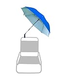SUN & SURF Sonnenschirm mit verstellbarem Clip, Ø 120 cm, flexibler Mast, Sonnenschutz UPF 50+,...
