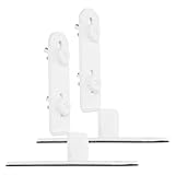 ANDRESLAD 2 Stück Metall Lochplattenhalterung Weiß Tischbefestigungswinkel Verstellbar Schwebende...