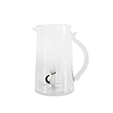 Wd Lifestyle - Karaffe aus Borosilikatglas 1,5 Liter mit Innendekoration (Katze)
