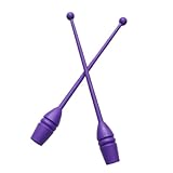 TOPPERFUN 2 Stück Rhythmische Gymnastikstöcke, 43,5 x 4,5 cm Kunststoff Gymnastik Übungsstöcke,...