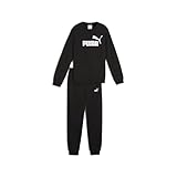 PUMA Jungen No.1 Logo Crew Sweat Suit B Gestrickte Anzüge, PUMA Black, 128 EU