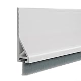 100 cm Türdichtungsstreifen mit Bürste, Boden-Zugluftstopper für Tür- und Fensterrahmen, weiches...