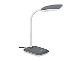 Reality Leuchten Schreibtischleuchte Boa R52431187, Kunststoff titanfarbig, inkl. 3.5 Watt LED, 25 x...