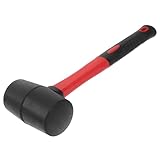 Anneome Gummihammer 237g mit Kunststoffgriff Doppelseitiger Montagehammer für Bodenverlegung...