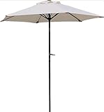 Pure Home & Garden Kurbelschirm Sunny 180 cm natur, mit UV-Schutz 50 Plus, Knickfunktion und...