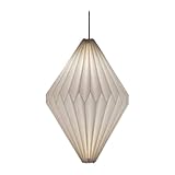 JAYIOLA Lampenschirm Papier Lampe Hängelampe Faltbarer Lampenschirm Aus Papier mit Skandinavischem...