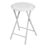 Urban Living Klapphocker Klapp-Hocker Küchenhocker Klappstuhl Sitzhocker (Weiß)
