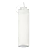 METRO Professional | 6x Dosierflaschen mit Spritztülle (760 ml) | transparent | Spenderflasche |...