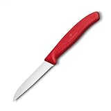 Victorinox, 6.7431, Swiss Classic, Gemüsemesser, Extra scharfe Klinge, mit Wellenschliff, robuster...