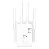 WLAN Verstärker mit 1200 Mbps,WiFi Repeater Dual-Band 2.4GHz & 5.8GHz WiFi Extender Booster...