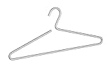 WENKO Kleiderbügel Lux, silberner Garderobenbügel für Kleiderständer und die Garderobe,...