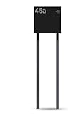 Radius Designer Standbriefkasten Schwarz personalisiert – Letterman 6 mit Lasergravur –...