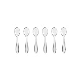 Guzzini - Gocce, Set 6 Transparente Kaffeelöffel 12 cm - Transparent, 3,8 x 2,8 x h12 cm - 21730000