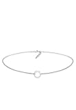 Elli Halskette Damen Choker Kreis Trend Geo in 925 Sterling Silber