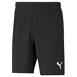 PUMA Herren Teamrise Shorts, Puma Black-puma White, L EU