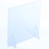 AtHaus® Spuckschutz Schutzscheibe aus Acrylglas Premium Quality, 100 x 80 (BxH) cm OHNE Durchreiche...