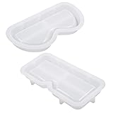 TEHAUX Epoxidguss-Brillenhalter-Formen, Set mit 2 Silikonformen für Sonnenbrillen
