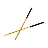 BESPORTBLE Aluminiumlegierung Drumsticks Jazz Percussion Sticks mit Wassertropfenkopf Robust...