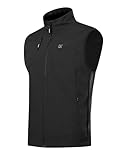 KUTOOK Laufweste Herren Outdoor Weste Golf Running Herbst Wasserdicht Winddicht Fleece Fahrradweste...