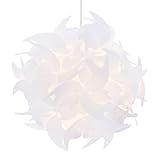 kwmobile DIY Puzzle Lampenschirm Ø36cm - Lampe Schirm mehrteilig Blütenoptik - Puzzlelampe...