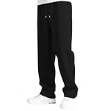 Generisch Jogginghose Herren Baggy Sweatpants Elastische Taille Jogging Hose Mit Taschen, Einfarbig