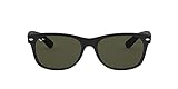 Ray-Ban Damen New Wayfarer Sonnenbrille, Black Rubber, 52 mm EU
