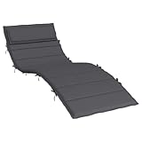 HEFZGDB Sonnenliegen-Auflage Anthrazit 180x60x3 cm Oxford-Gewebe Sesselkissen Sitzkissen Stuhl...