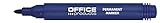 OFFICE PRODUCTS 17071211-01 Permanentmarker Basic / Rundspitze 1-3 mm Strichbreite / Blau / 1...