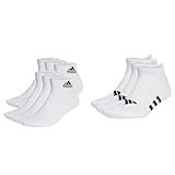 adidas, Cushioned Sportswear Ankle Socks 6 Pairs, Socken, Weiß Schwarz, M, Unisex-Adult,...