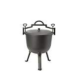 LALABU Gulaschkanone, 10L Gulaschkessel mit Abnehmbarer Aufhäng-/Tragegriff,Camping Cooking Set mit...