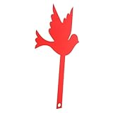 Angoily Rotes Vogel Metallornament Briefkasten Deko Wetterfestes Briefkastenschild Einfach zu...